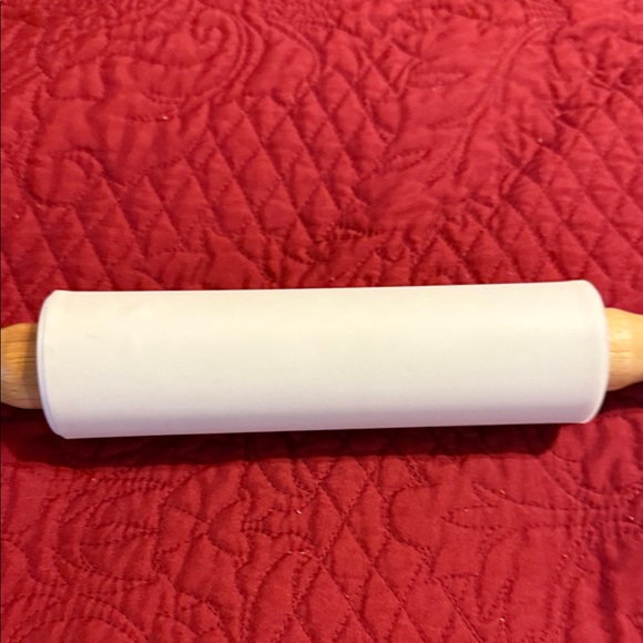 Rae Dunn White Ceramic Rolling Pin with Black Text - Picture 11 of 11